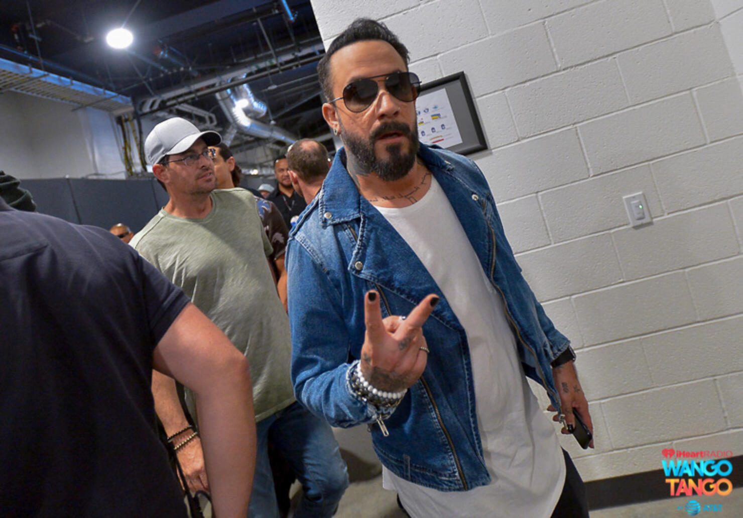 AJ McLean of music group Backstreet Boys is seen backstage at the 2018 iHeartRadio Wango Tango by AT&T at Banc of California Stadium on June 2, 2018 in Los Angeles, California.