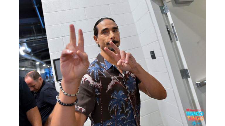  Kevin Richardson of music group Backstreet Boys is seen backstage at the 2018 iHeartRadio Wango Tango by AT&T at Banc of California Stadium on June 2, 2018 in Los Angeles, California. (