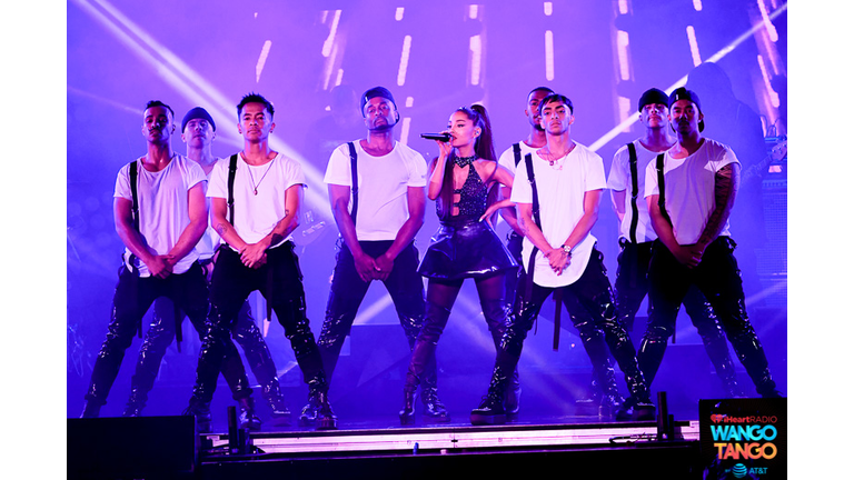Ariana Grande performs onstage during the 2018 iHeartRadio Wango Tango by AT&T at Banc of California Stadium on June 2, 2018 in Los Angeles, California.