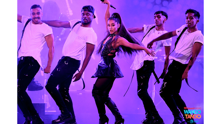 Ariana Grande performs onstage during the 2018 iHeartRadio Wango Tango by AT&T at Banc of California Stadium on June 2, 2018 in Los Angeles, California.