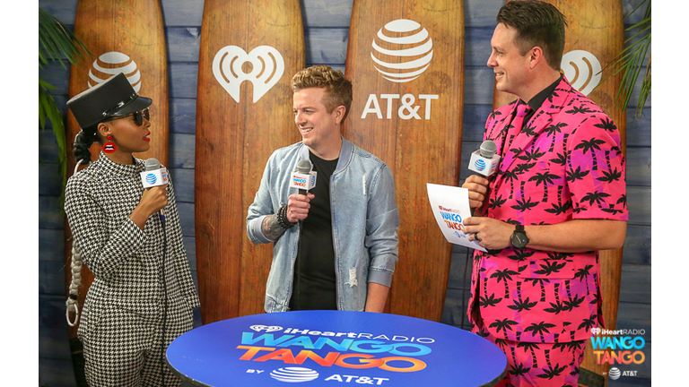 Janelle Monae, JoJo Wright and Jesse Lozano backstage at the 2018 iHeartRadio Wango Tango by AT&T at Banc of California Stadium on June 2, 2018 in Los Angeles, California.