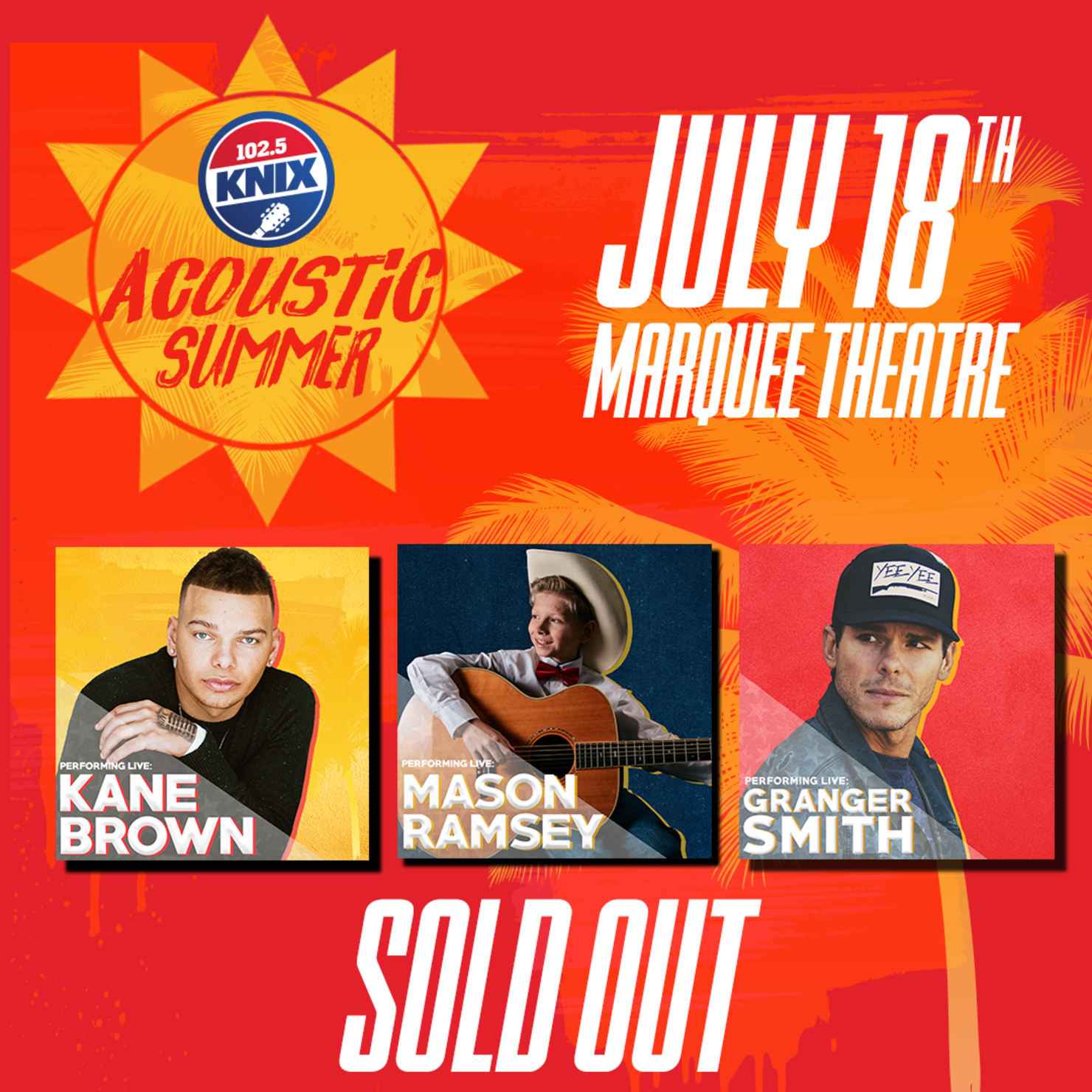 102.5 KNIX Announces 'Acoustic Summer' 2018 Lineup iHeart