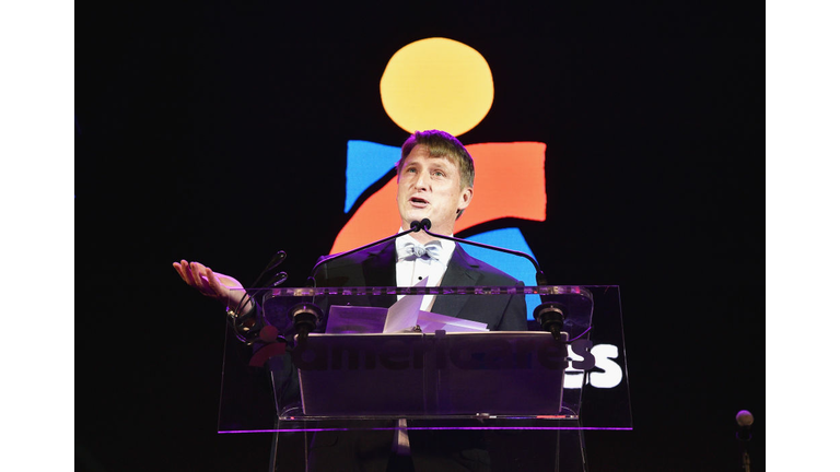 Jonathan Bush Jr. speaks onstage during the 2017 Americares Airlift Benefit at Westchester County Airport on October 14, 2017 in Armonk, New York. (Photo by Bryan Bedder/Getty Images for Americares)