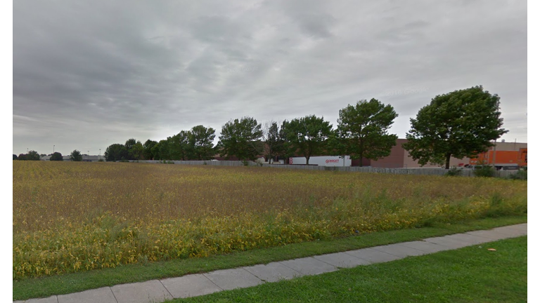 Body was found in field behind Target store in Fort Dodge, Iowa.  Google Maps