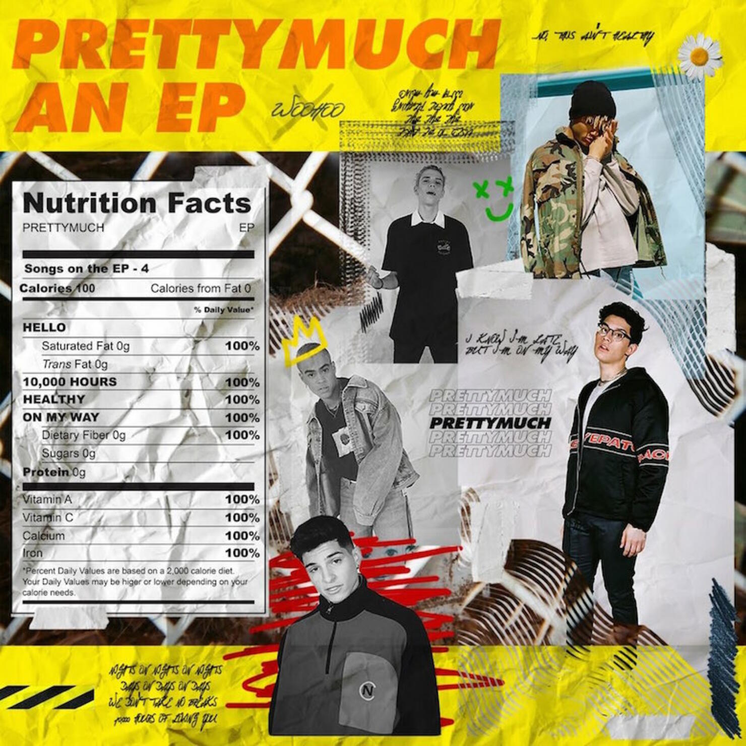 PRETTYMUCH - 'PRETTYMUCH an EP' Album Cover Art