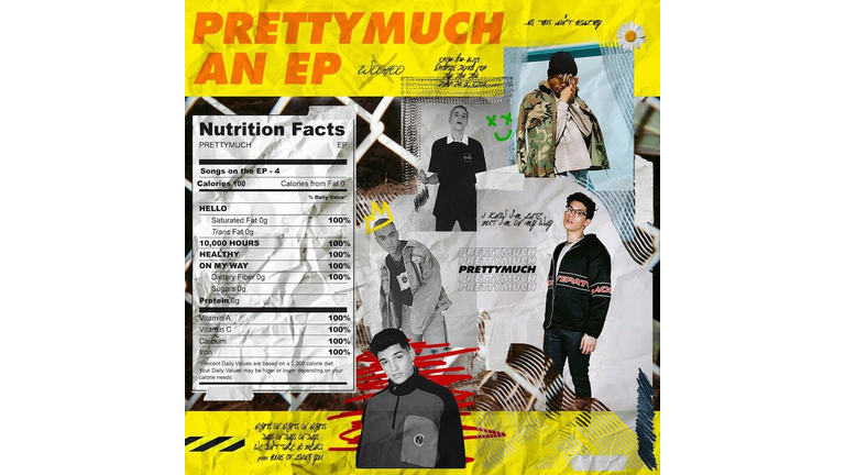 PRETTYMUCH - 'PRETTYMUCH an EP' Album Cover Art