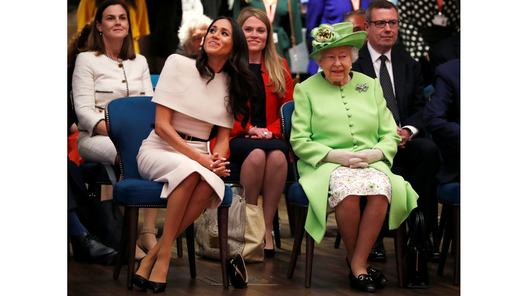 The Duchess Of Sussex Undertakes Her First Official Engagement With Queen Elizabeth II