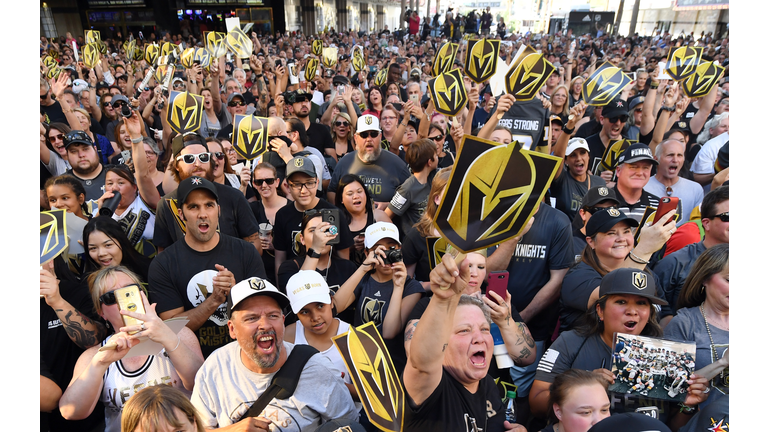 Vegas Golden Knights Host 'Stick Salute To Vegas And Our Fans' Event