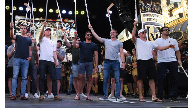 Vegas Golden Knights Host 'Stick Salute To Vegas And Our Fans' Event