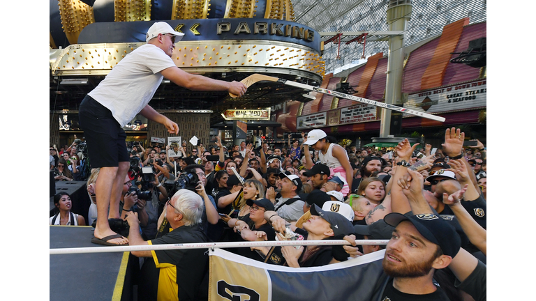 Vegas Golden Knights Host 'Stick Salute To Vegas And Our Fans' Event