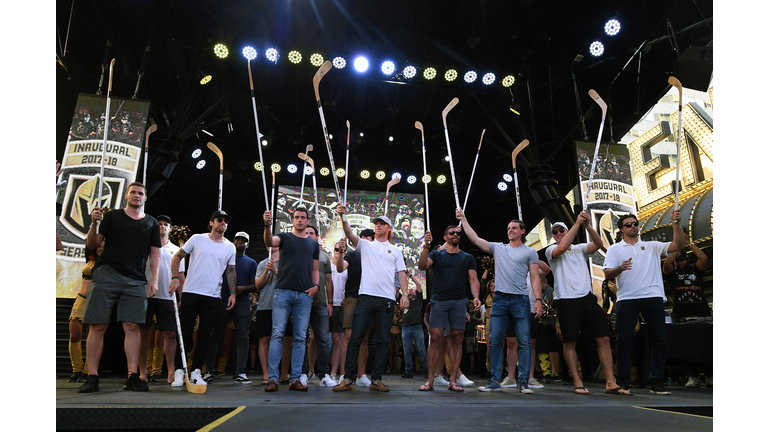 Vegas Golden Knights Host 'Stick Salute To Vegas And Our Fans' Event