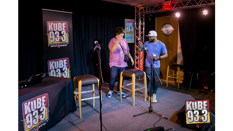 Travis Thompson in the AT&T Thanks Sound Studio at KUBE 93.3