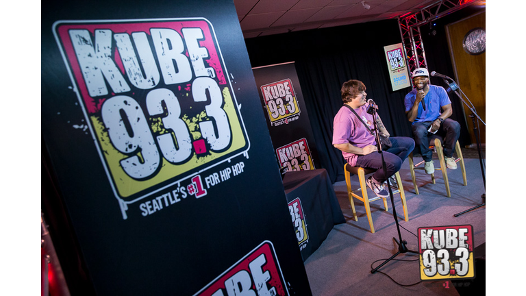 Travis Thompson in the AT&T Thanks Sound Studio at KUBE 93.3