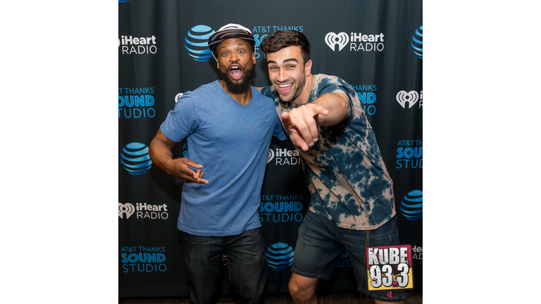 Meet and Greet Photos with Travis Thompson in the AT&T Thanks Sound Studio at KUBE 93.3.
