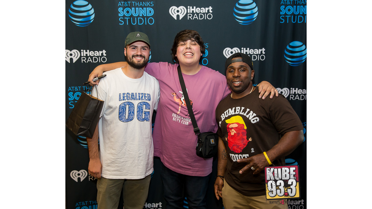 Meet and Greet Photos with Travis Thompson in the AT&T Thanks Sound Studio at KUBE 93.3.