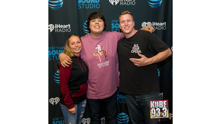 Meet and Greet Photos with Travis Thompson in the AT&T Thanks Sound Studio at KUBE 93.3.