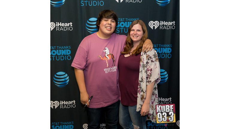 Meet and Greet Photos with Travis Thompson in the AT&T Thanks Sound Studio at KUBE 93.3.