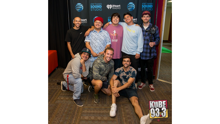 Meet and Greet Photos with Travis Thompson in the AT&T Thanks Sound Studio at KUBE 93.3.