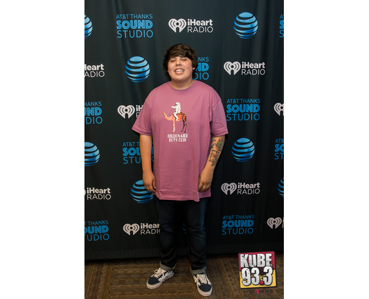 Meet and Greet Photos with Travis Thompson in the AT&T Thanks Sound Studio at KUBE 93.3.