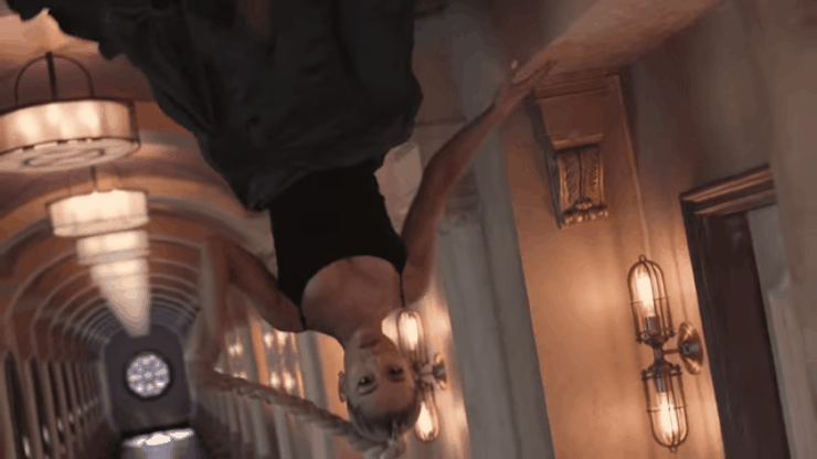Ariana Grande "No Tears Left To Cry" Music Video Upside Down