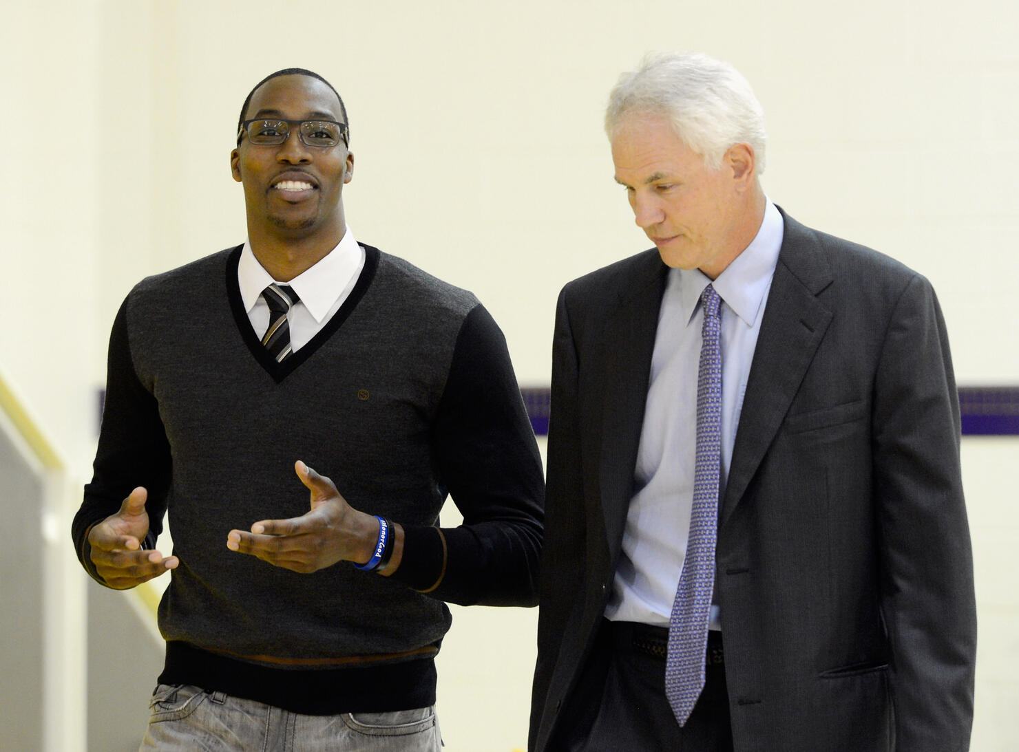 Dwight Howard and Mitch Kupchak