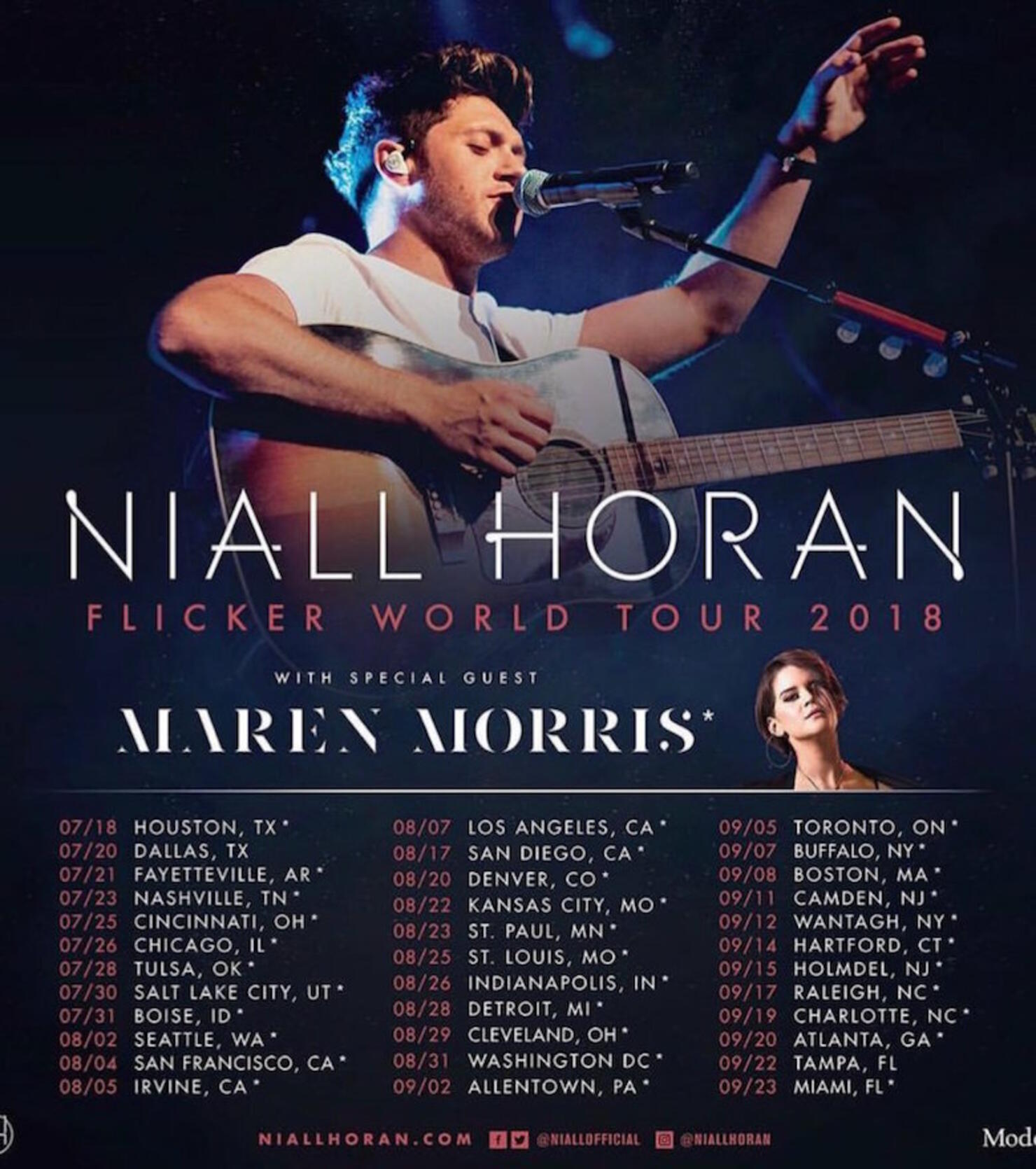 Niall Horan Flicker World Tour Dates