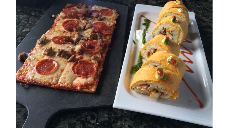 Pizza and Sushi (Burrito)