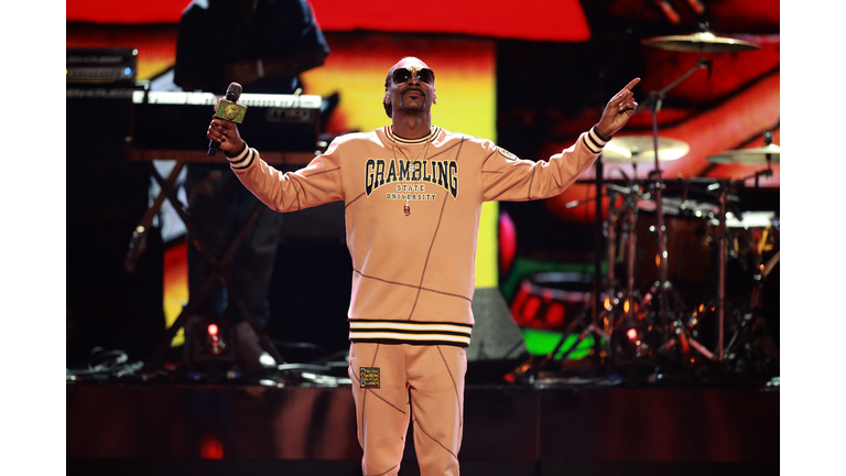 Snoop Dog performing at the 2018 BET Awards