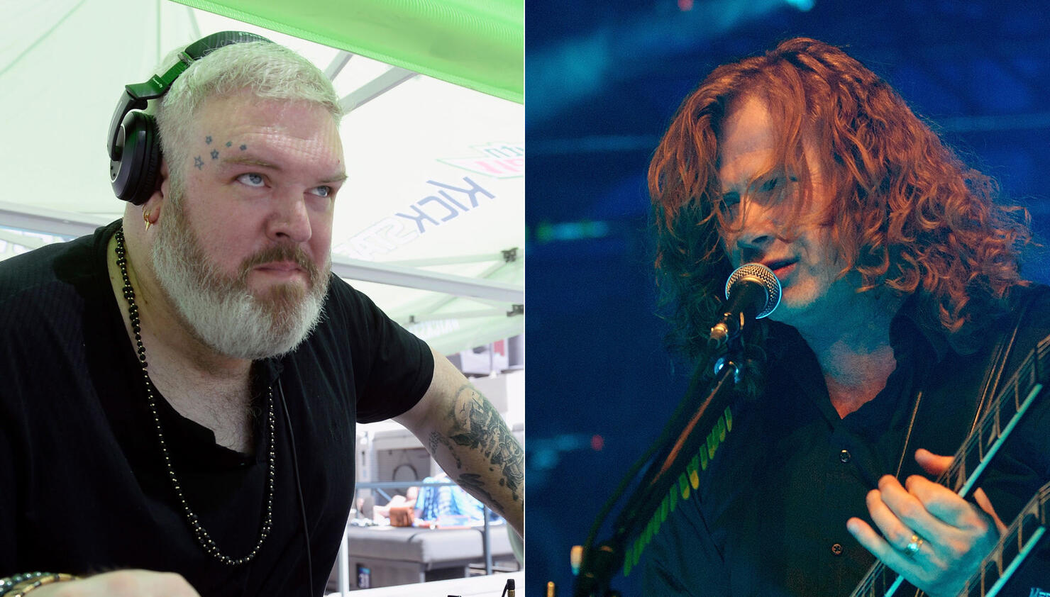 Watch 'GoT' Actor Get Guitar Lesson from Megadeth