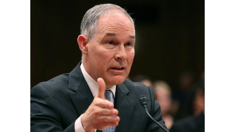 EPA Administrator Scott Pruitt, testifies during a Senate Appropriations Subcommittee hearing on Capitol Hill, May 16, 2018 in Washington, DC. The Subcommittee is hearing testimony on the proposed budget estimates for FY2019 for the Environmental Protection Agency. (Photo by Mark Wilson/Getty Images)