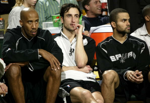 Bruce Bowen, Manu Ginobili and Tony Parker