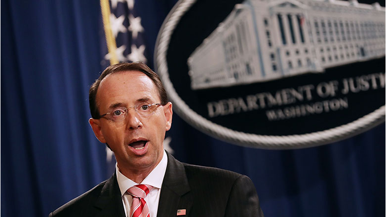 Deputy Attorney General Rod Rosenstein