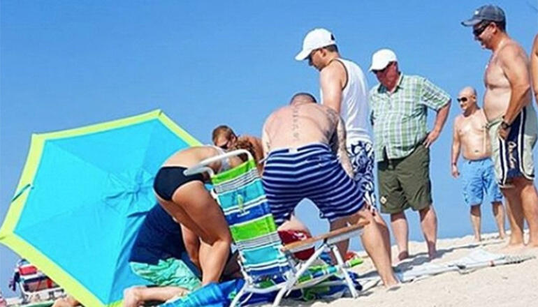 Woman Impaled By Umbrella On New Jersey Beach - Thumbnail Image