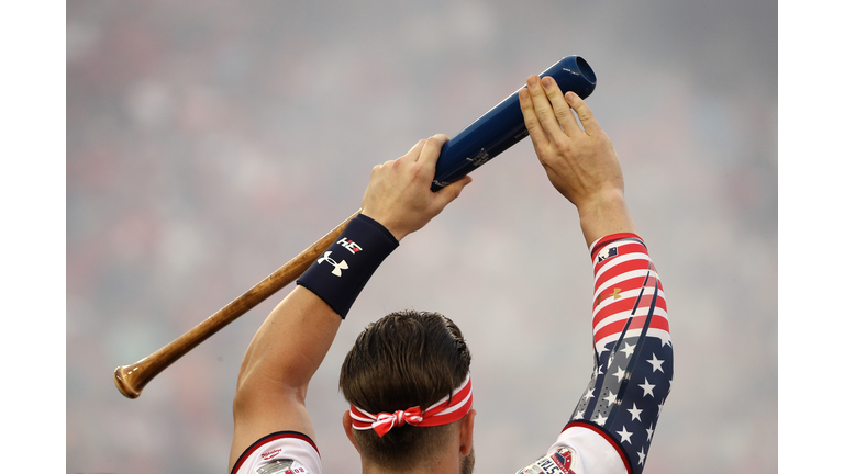 Bryce Harper at the T-Mobile Home Run Derby at Nationals Park in Washington, D.C.