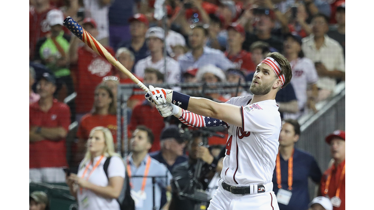 Bryce Harper at the T-Mobile Home Run Derby at Nationals Park in Washington, D.C.