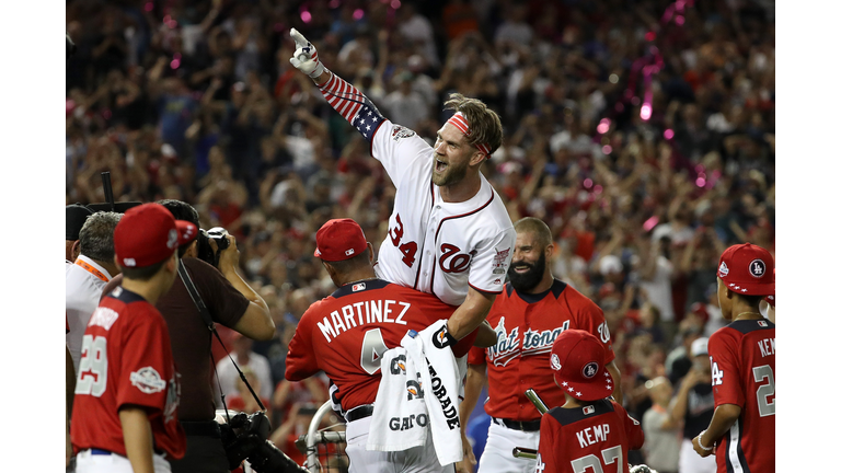 Bryce Harper wins the T-Mobile Home Run Derby at Nationals Park in Washington, D.C.