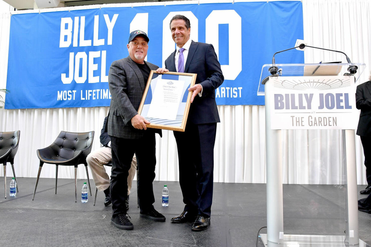 NY Gov. Cuomo Presents 'Billy Joel Day' Proclamation at MSG