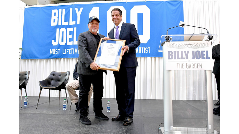 NY Gov. Cuomo Presents 'Billy Joel Day' Proclamation at MSG