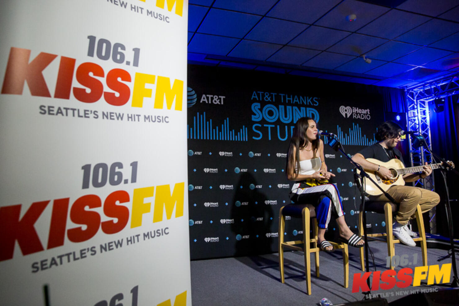 Bea Miller in the AT&T Thanks Sound Studio
