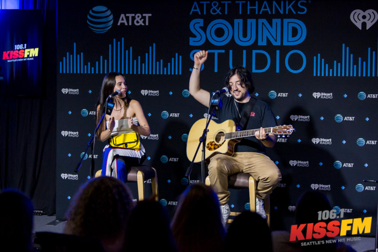 Bea Miller in the AT&T Thanks Sound Studio