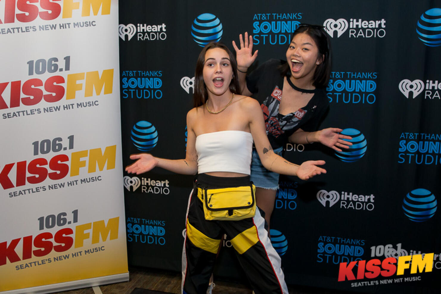 Bea Miller in the AT&T Thanks Sound Studio