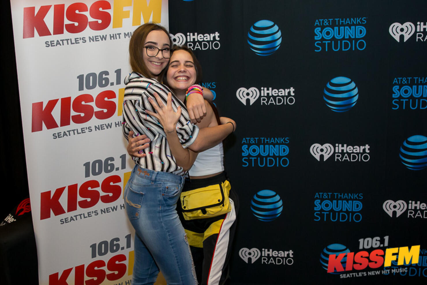 Bea Miller in the AT&T Thanks Sound Studio