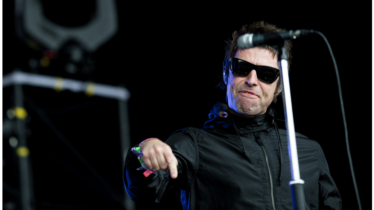 Watch Liam Gallagher React to a Fish Being Thrown on Stage
