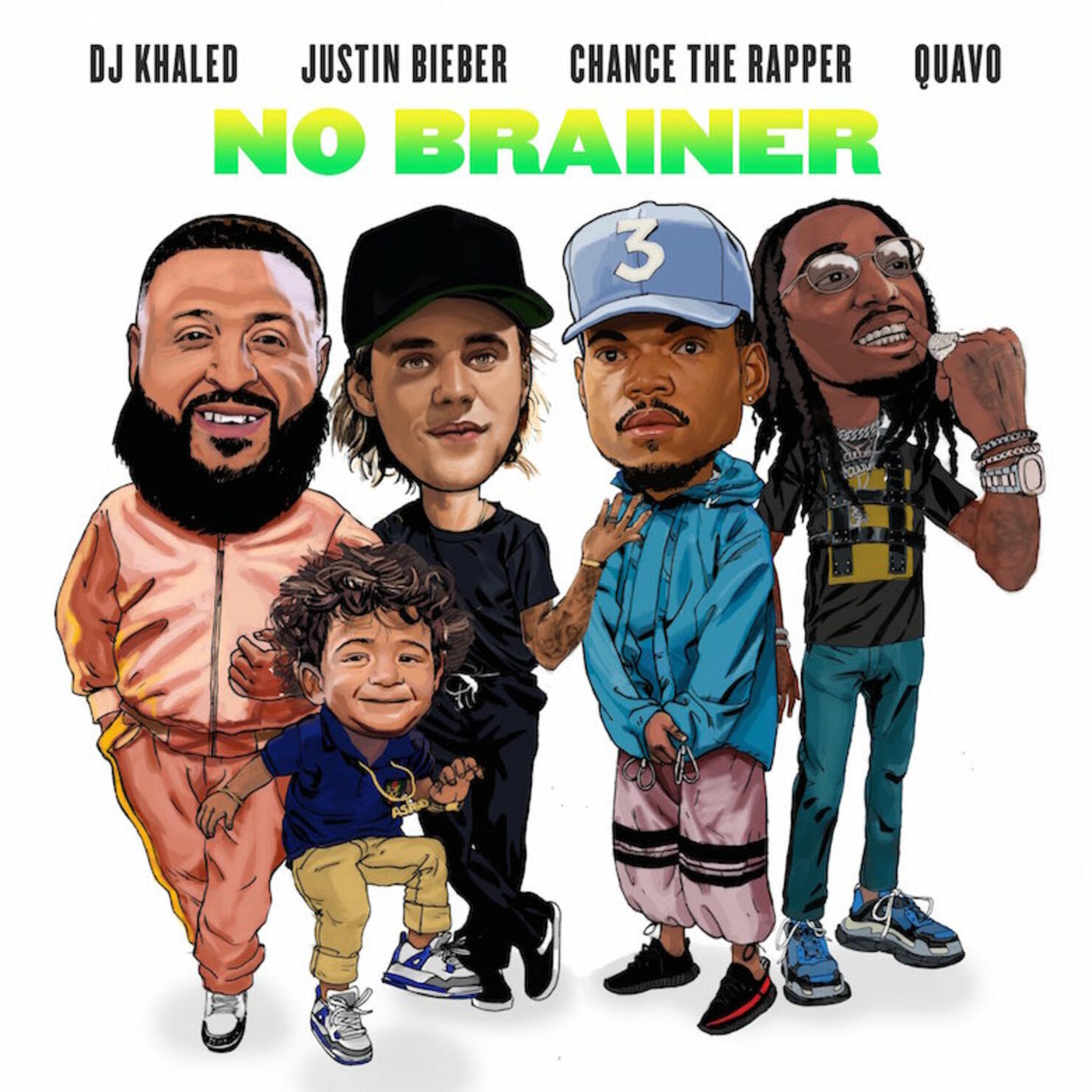 DJ Khaled, Justin Bieber, Chance The Rapper, Quavo - "No Brainer"