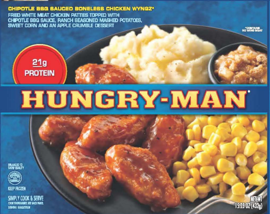 hungry man dinners recalled