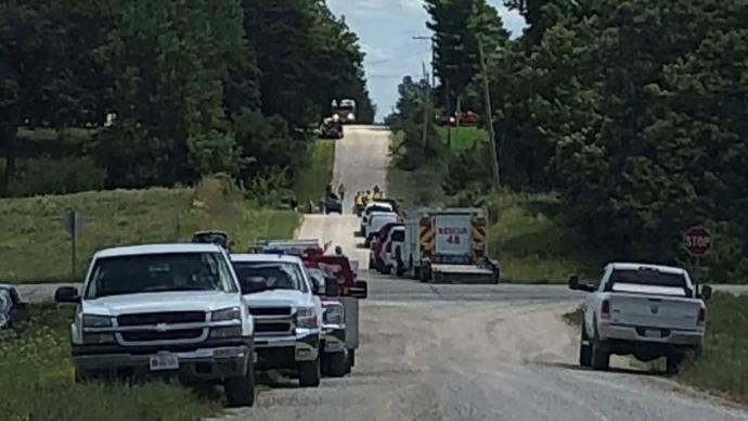 Law enforcement off Highway 21 in Poweshiek County related to search for Mollie Tibbets.  KCRG-TV