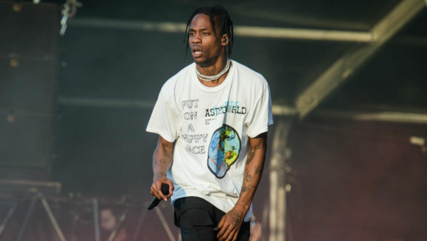 Travis Scott's Team: We Didn't Know Trans Model Was On 'Astroworld' Art ...