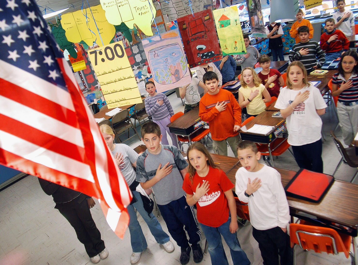 Atlanta school to no longer require pledge at beginning of school day