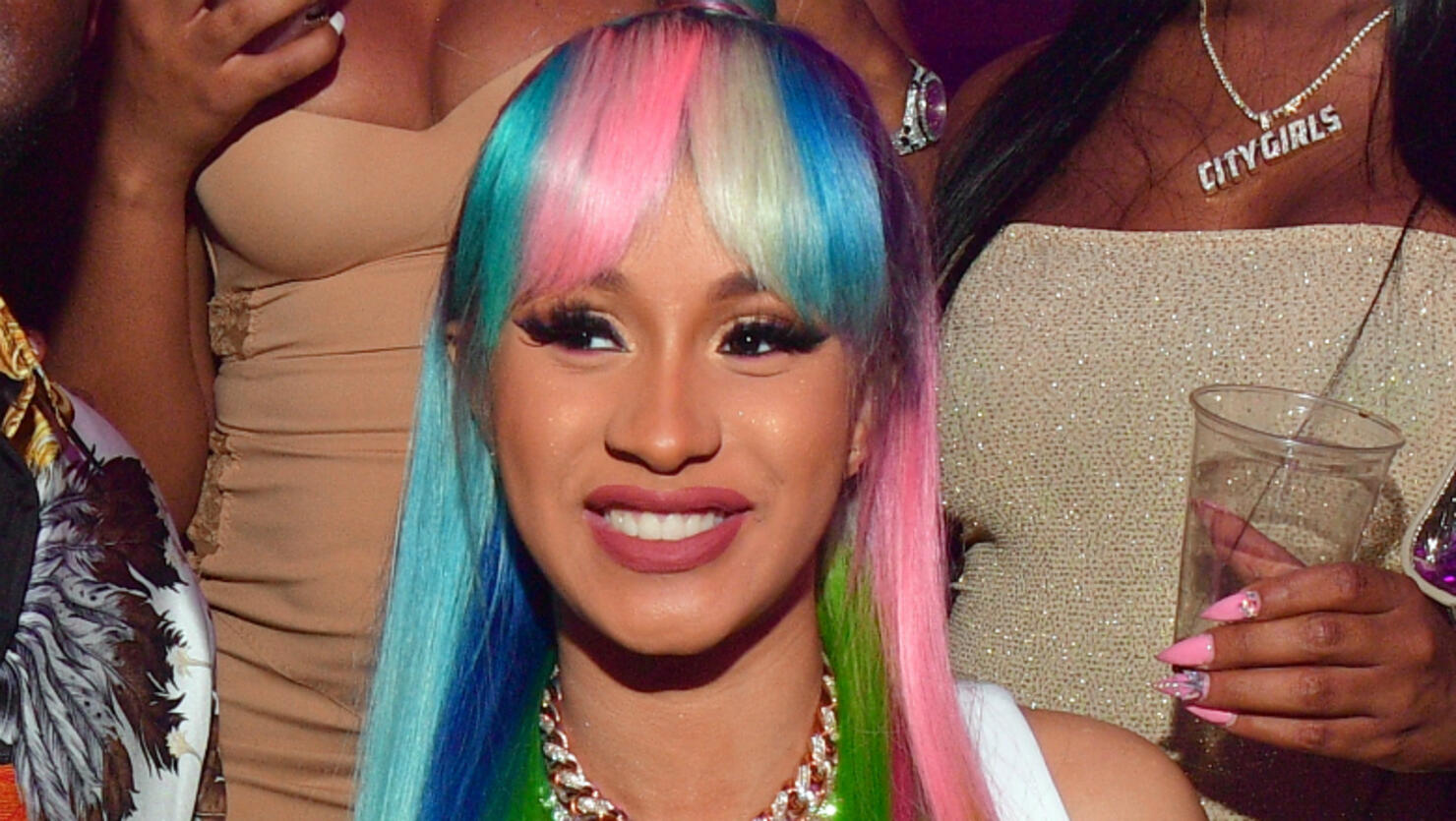 cardi-colored-hair