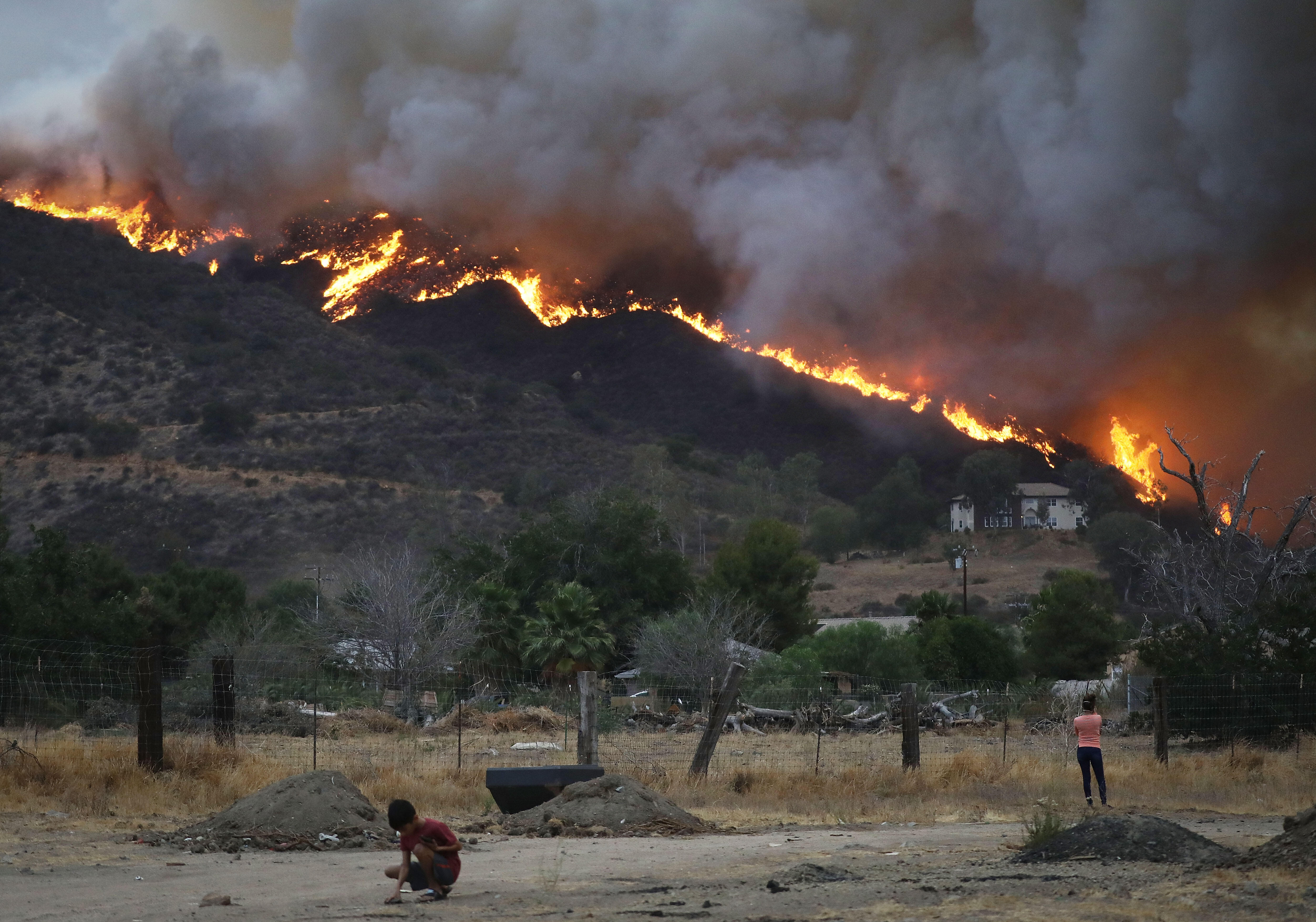 Holy Fire In Riverside County Prompts Mandatory Evacuations | KFI AM 640